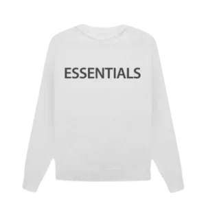 Essentials Overlapped Sweater White