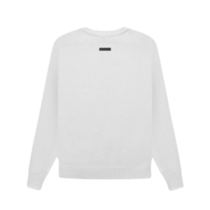 Essentials Overlapped Sweater White